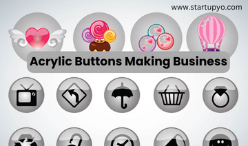 Acrylic Buttons Making Business- StartupYo